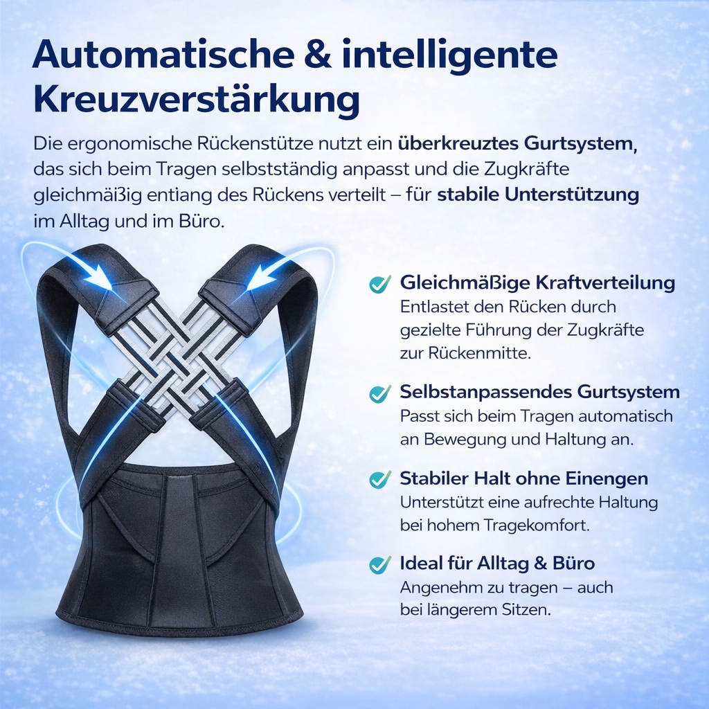 Ergonomische Rückenstütze