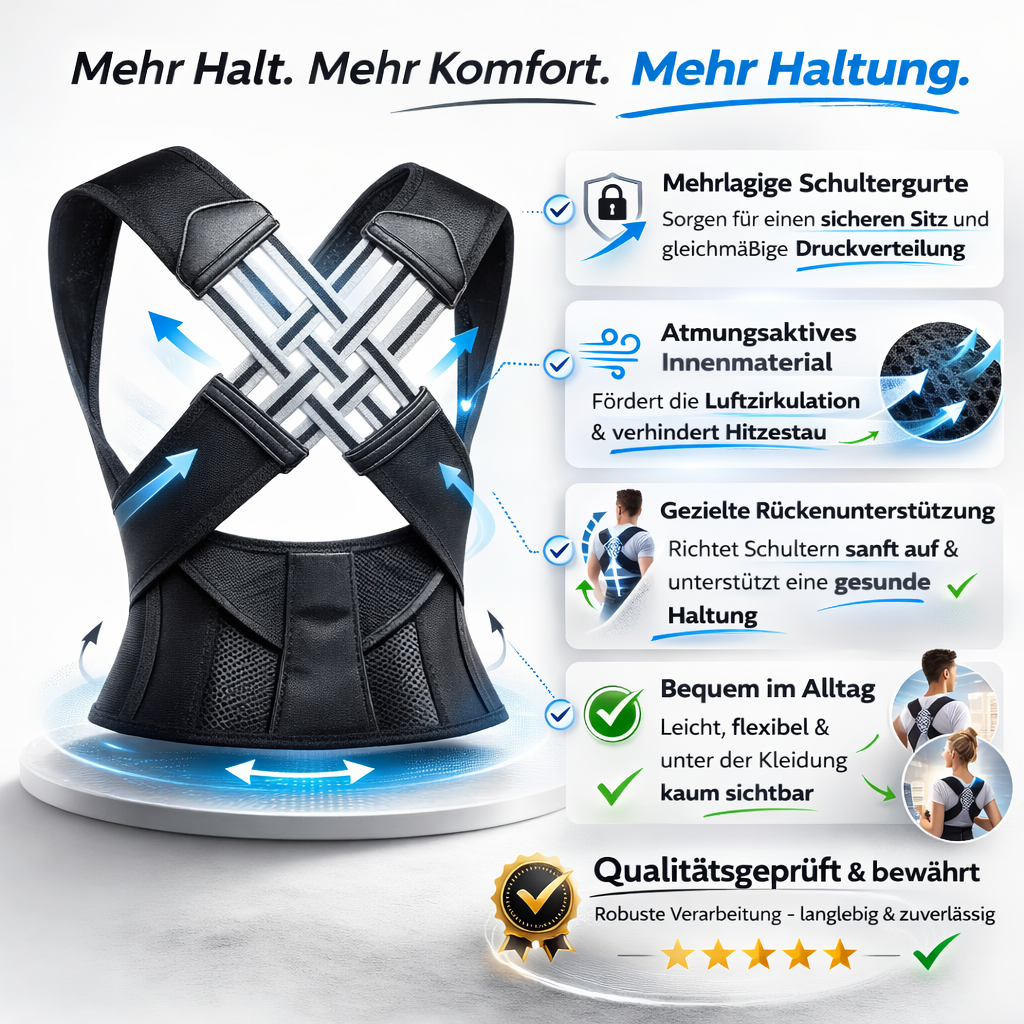 Ergonomische Rückenstütze