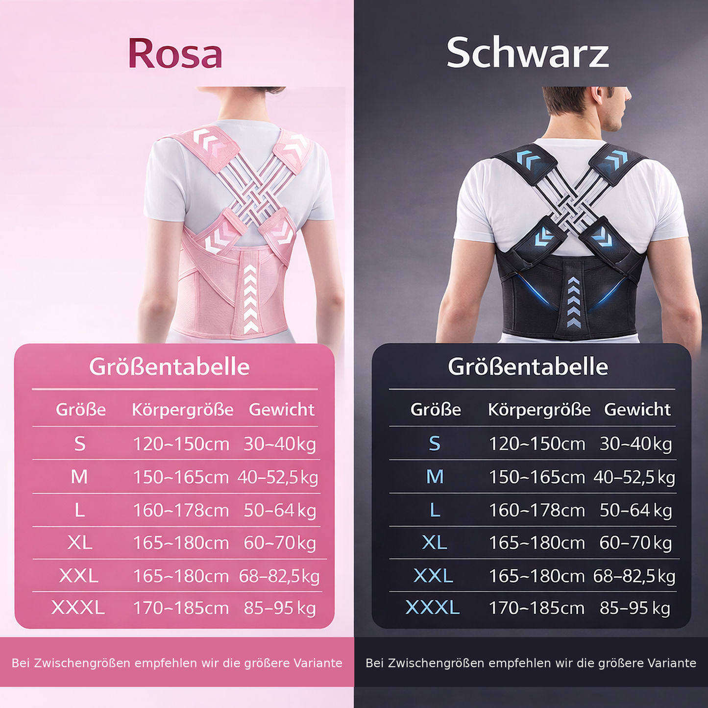 Ergonomische Rückenstütze